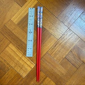 Red & Gold Hair Sticks